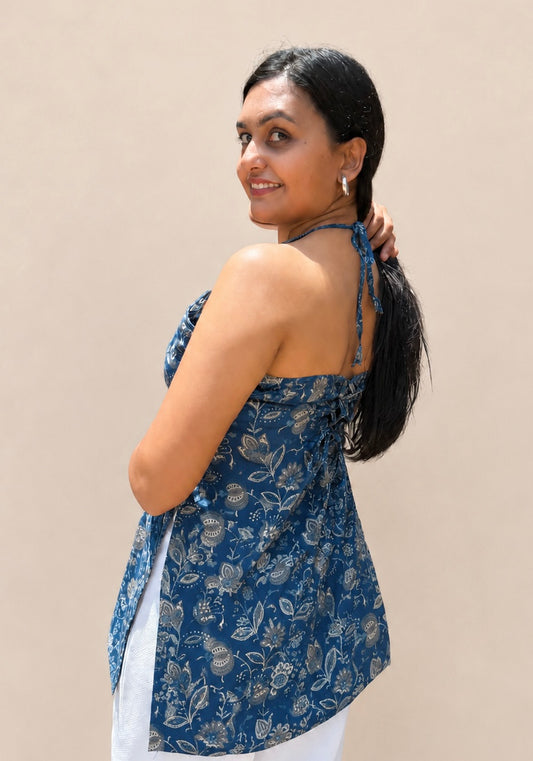 Ditvi Halter Neck Kurti