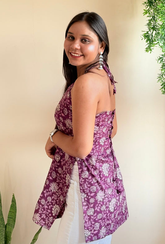 Mahika Halter Neck Kurti