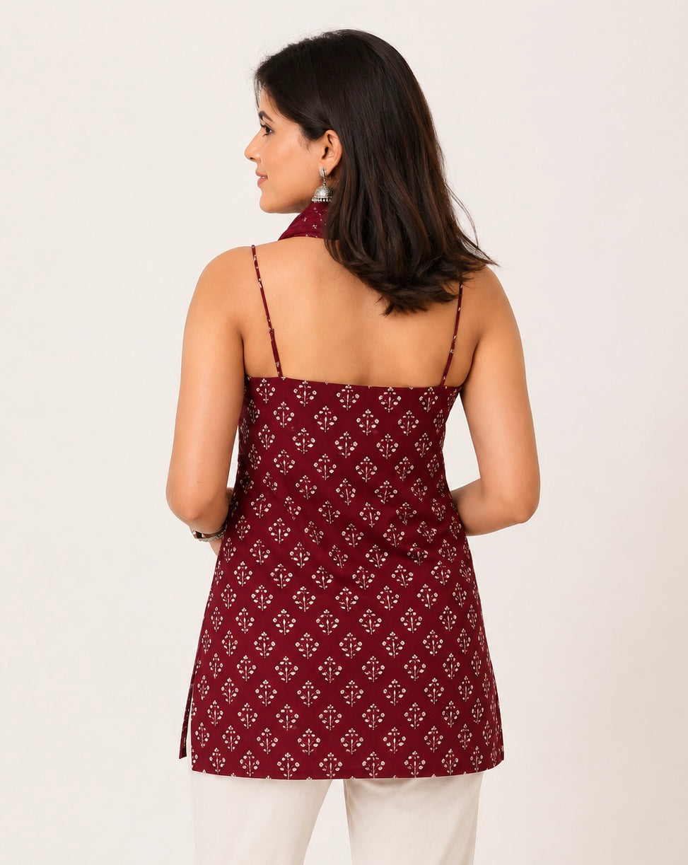 Manvi Sleeveless kurti