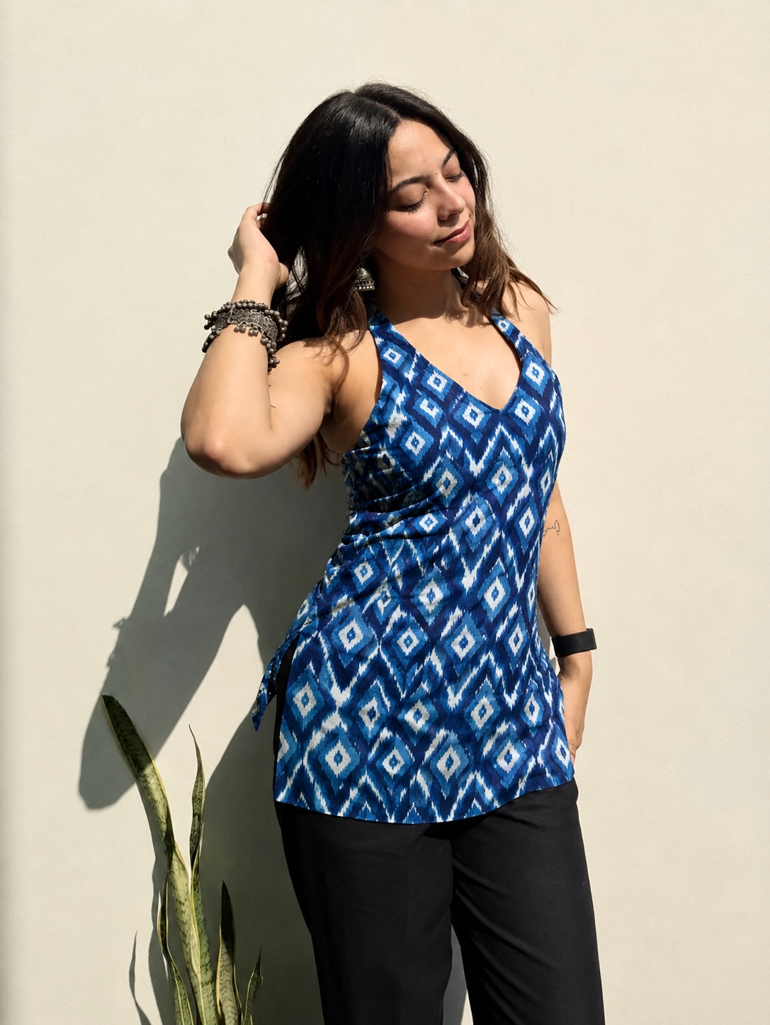 Ziva Halter Neck Kurti