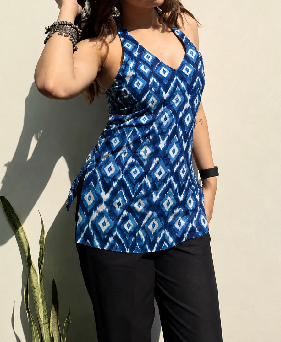 Ziva Halter Neck Kurti