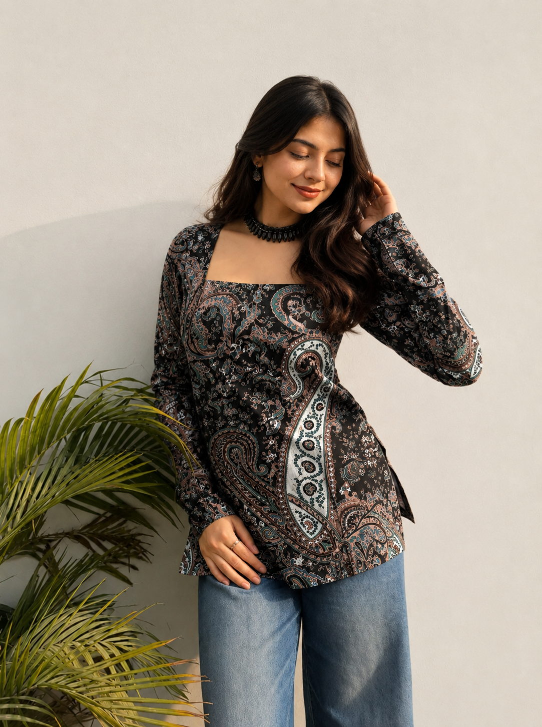 Mahi Straight Sleeves Kurti
