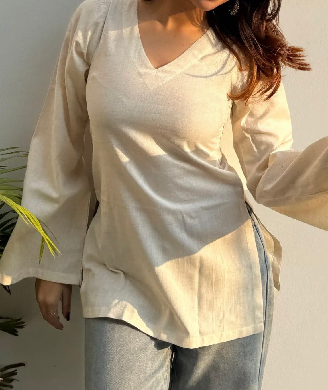 Kayra Bell Sleeves Kurti