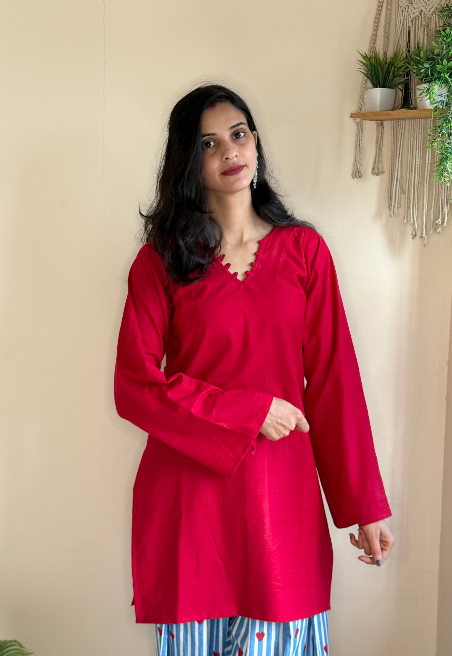 Red Farsi Salwar Set