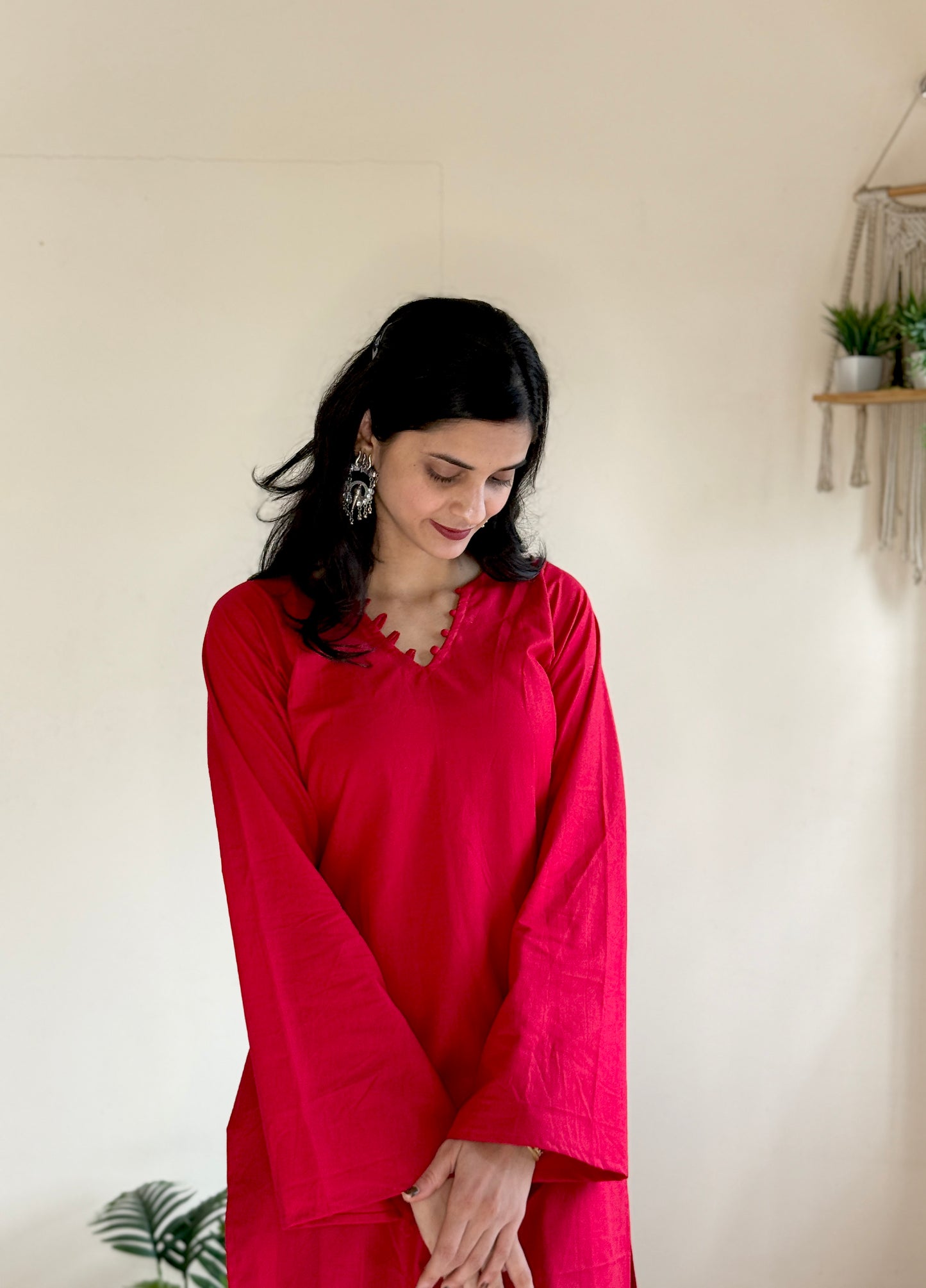 Red Farsi Salwar Set