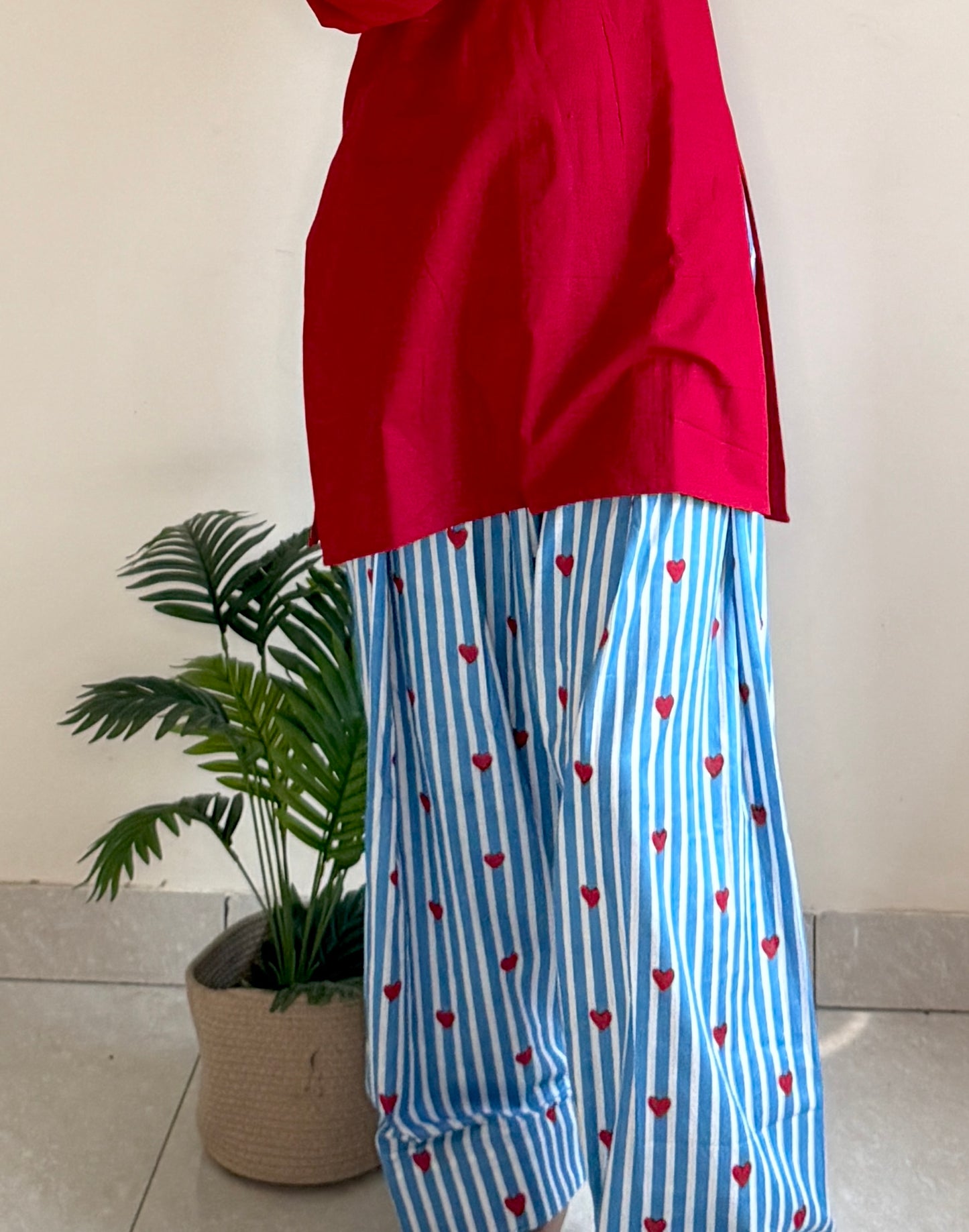 Red Farsi Salwar Set