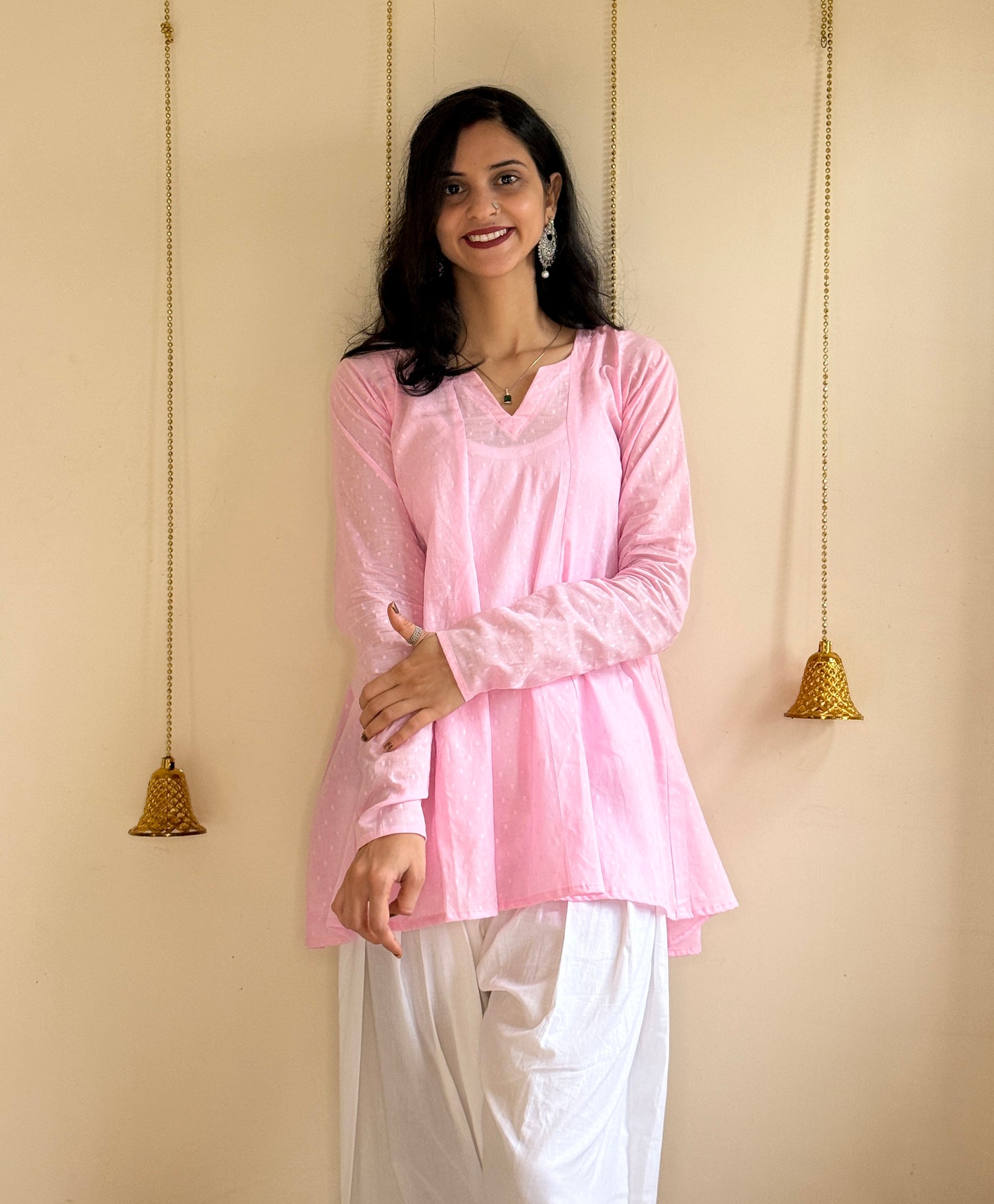 Pink farsi salwar set