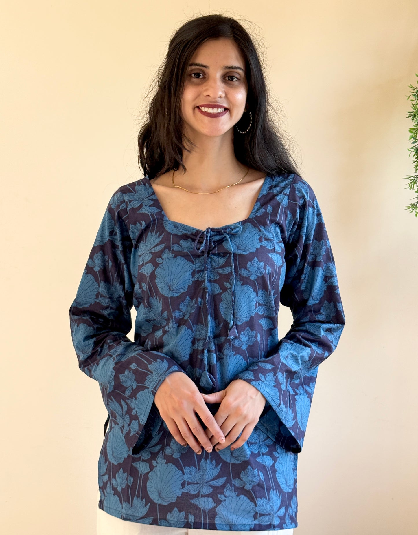 Blue Bell Sleeves Kurti