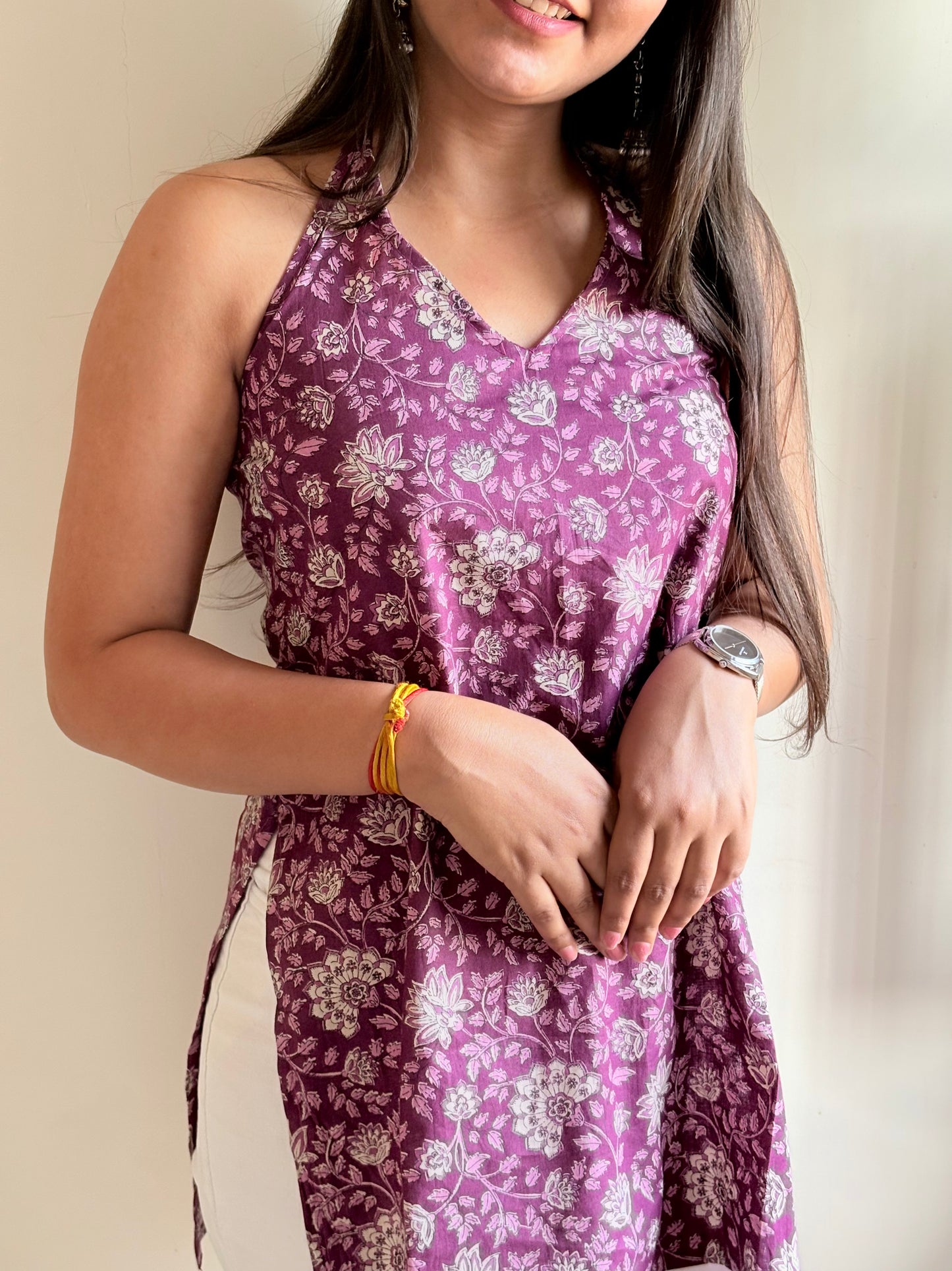 Mahika Halter Neck Kurti