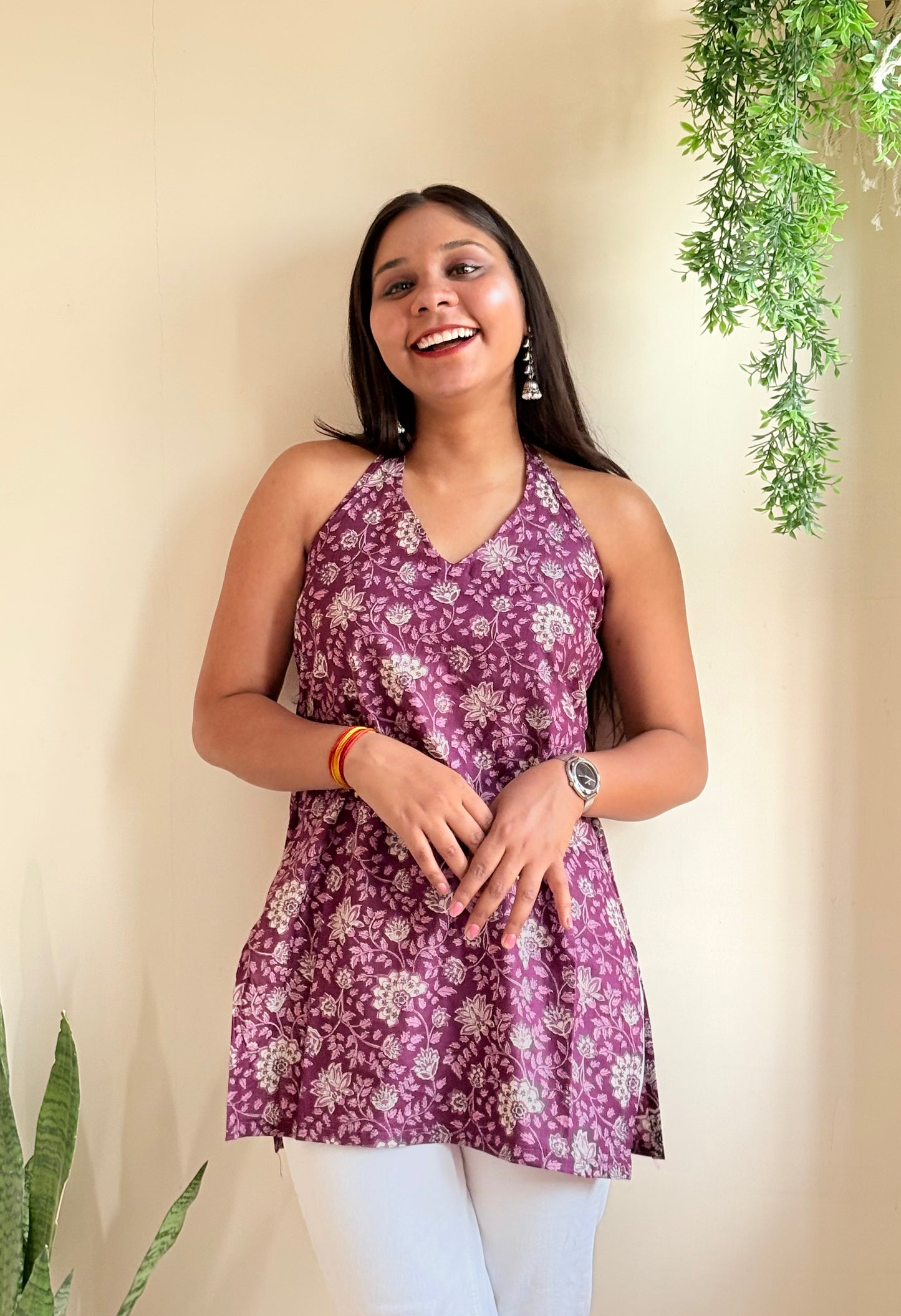 Mahika Halter Neck Kurti