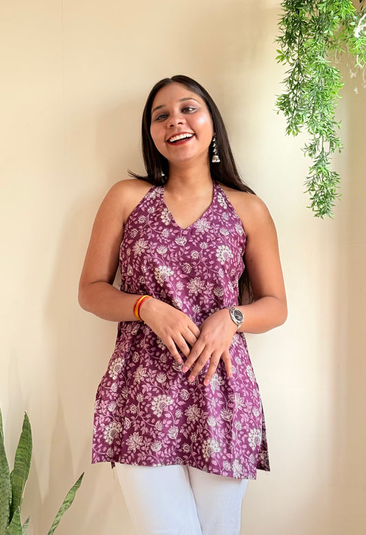 Mahika Halter Neck Kurti