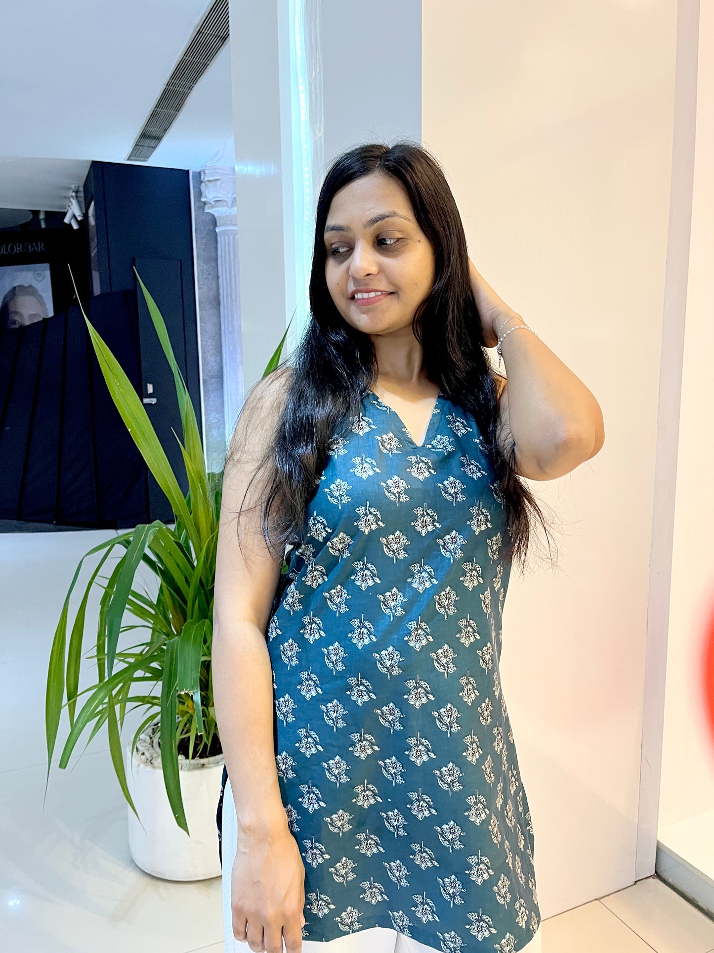 Riha Halter Neck Kurti