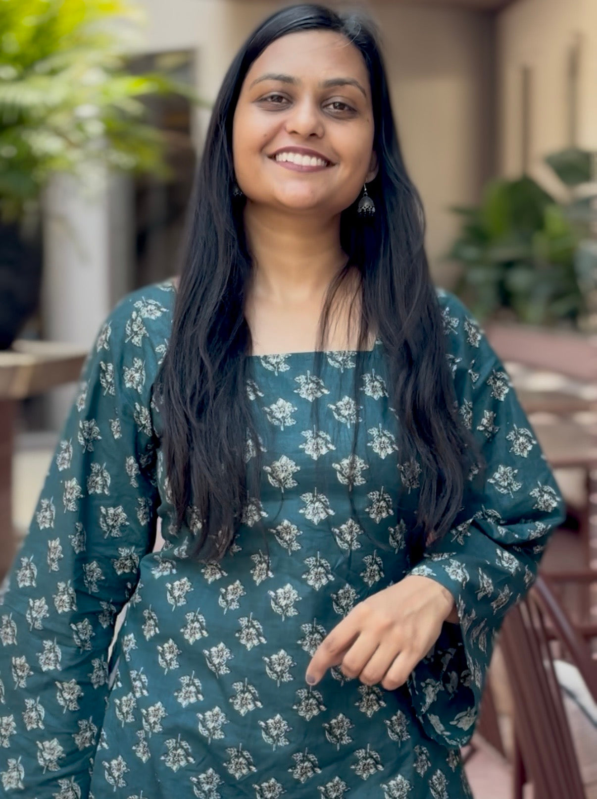 Riha Bell Sleeves Kurti