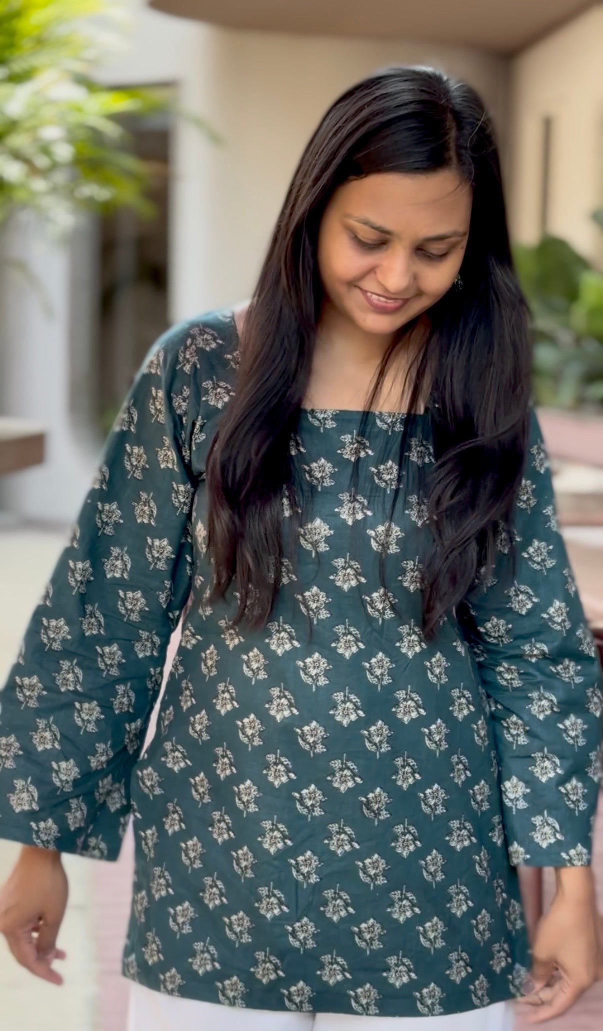 Riha Bell Sleeves Kurti