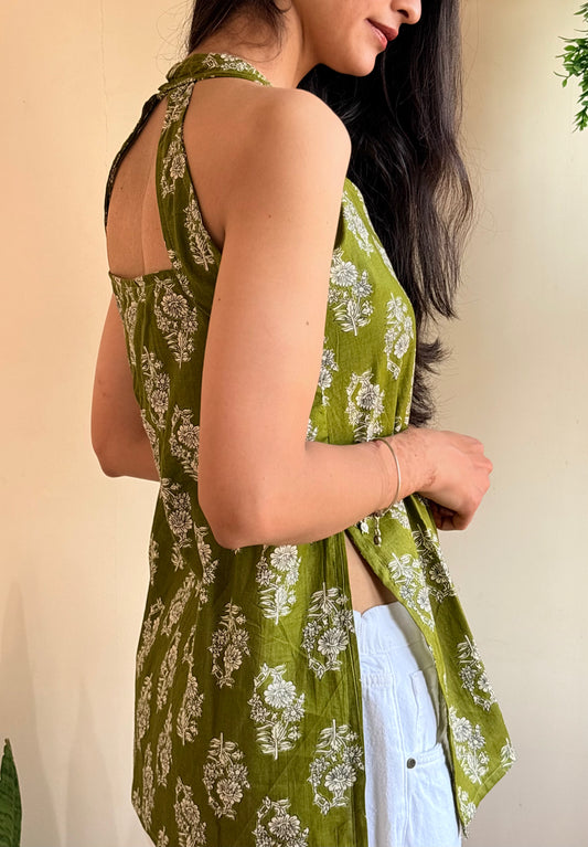Roohi Halter Neck Kurti