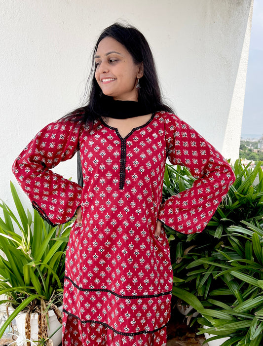 Baani Farsi Salwar Set With Duppta