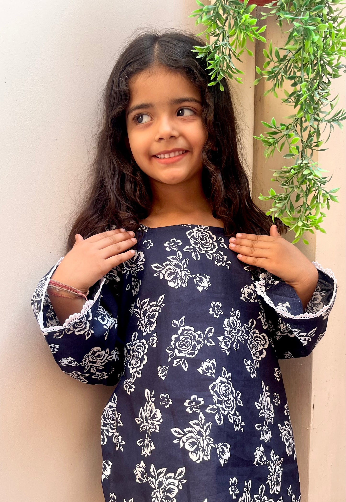 Riva Bell Sleeves Kurti Kids