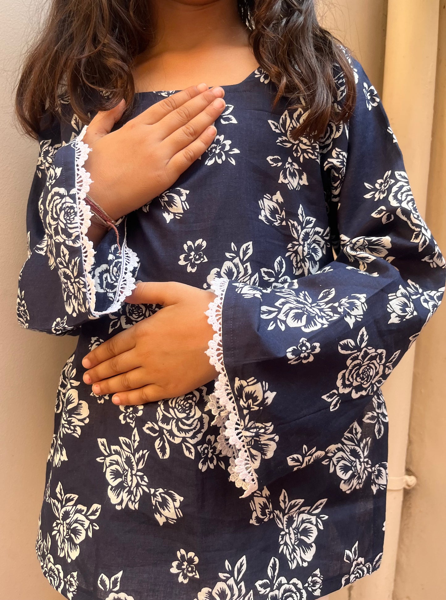 Riva Bell Sleeves Kurti Kids