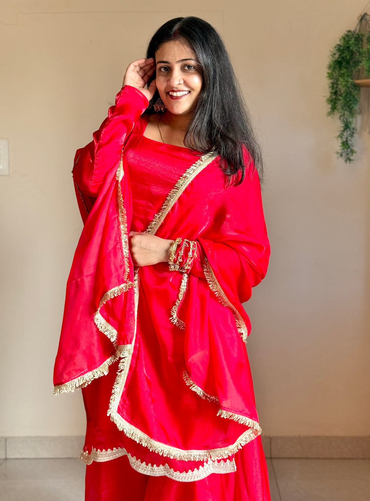 Kumkum Suit Set with potali