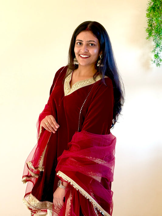 Muskan Farsi Set With Duppta