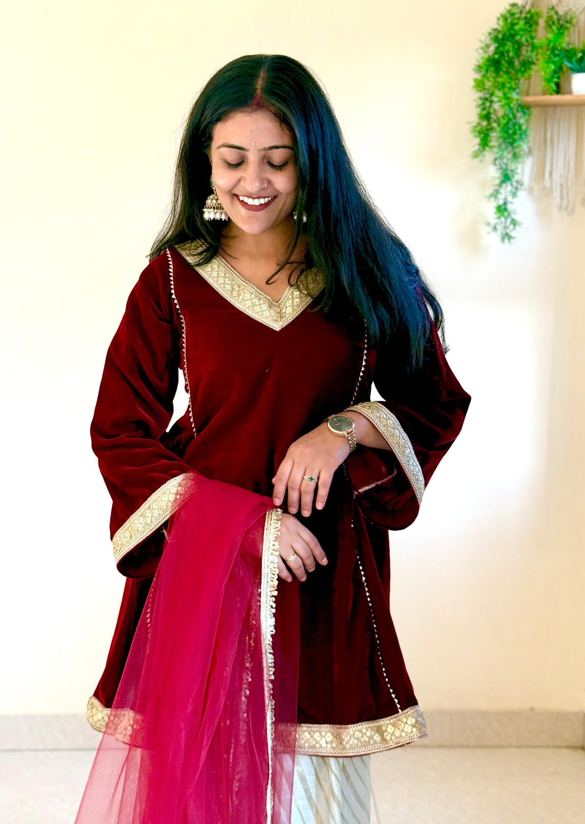 Muskan Farsi Set With Duppta