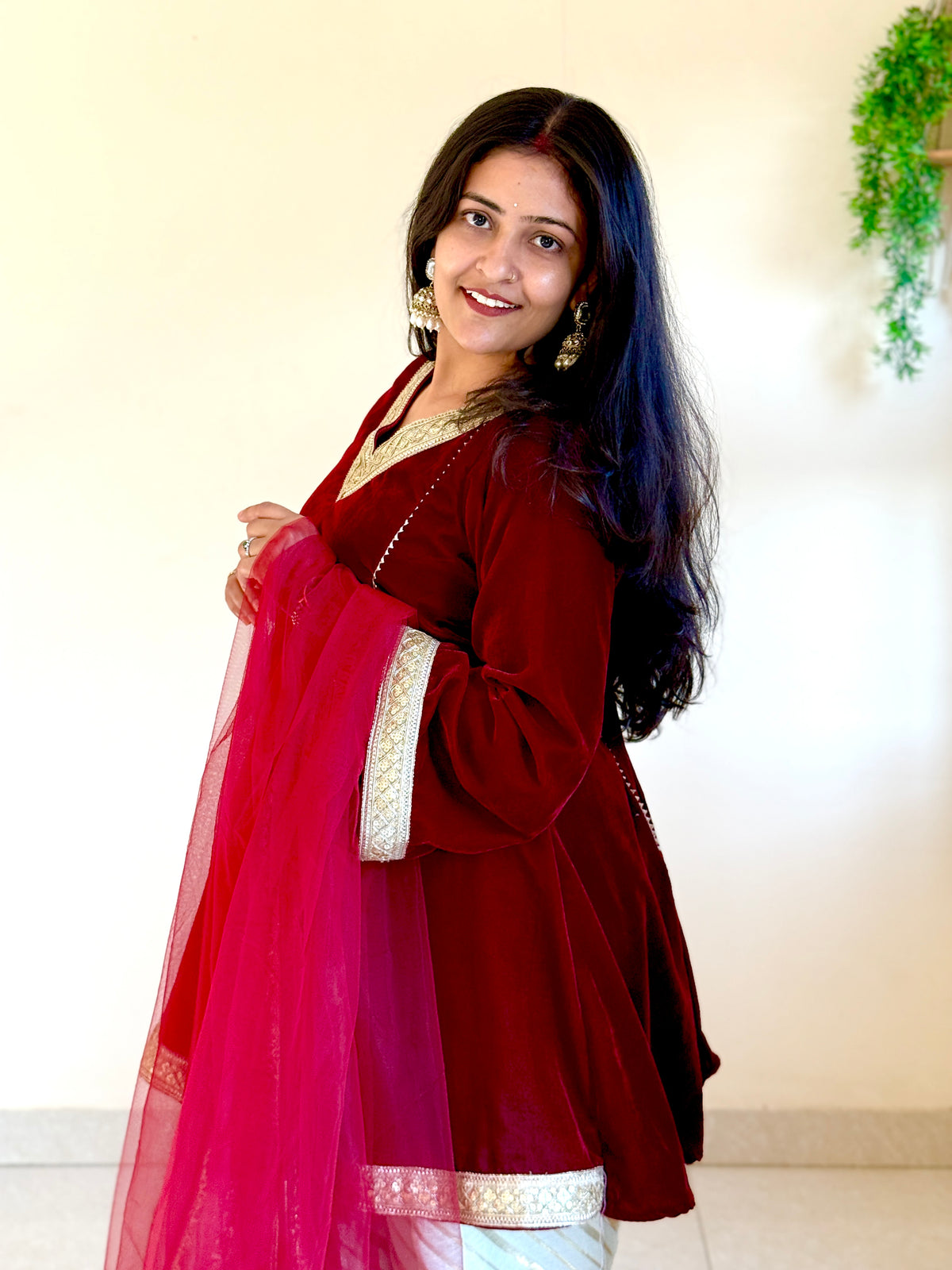 Muskan Farsi Set With Duppta