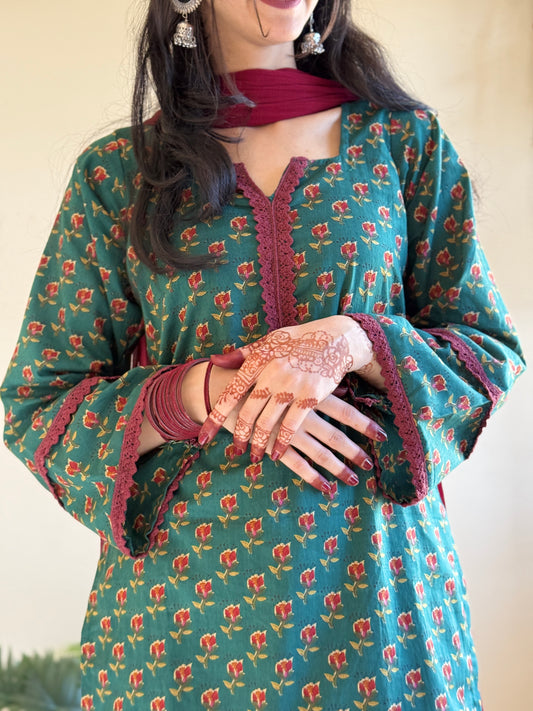 Jannat Farsi Salwar Set with Dupatta